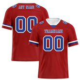 Custom Brown Classic Style Blue Personalized Authentic Football Jersey FBJ02-bc0f00f